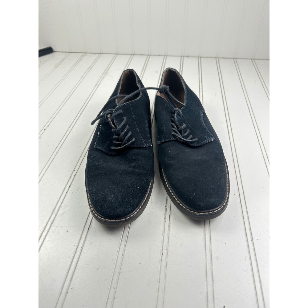 Banana Republic Vintage Blue Suede Derby Dress Shoes Men's Size 8 - Picture 3 of 12